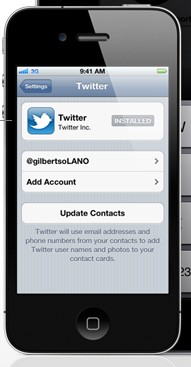 Twitter теперь встроен в iOS